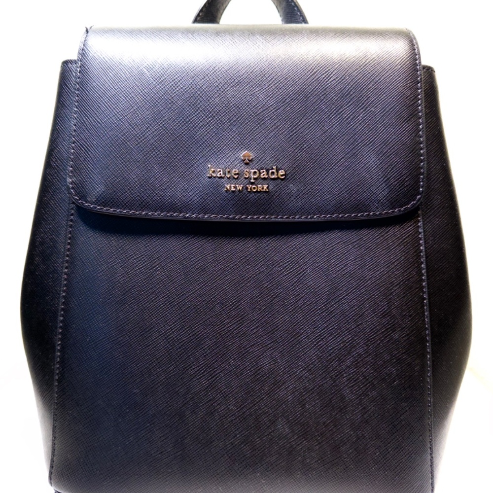LIKE NEW; USED TWICE: Kate Spade Madison Flap Backpack (Black)